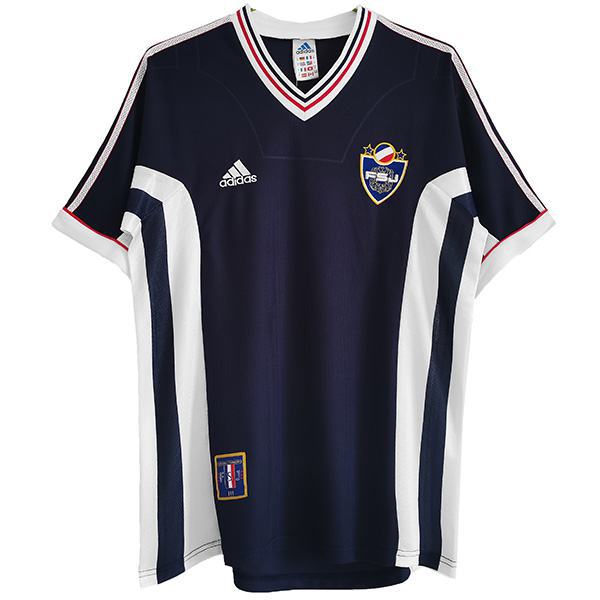 Yugoslavia national football home retro soccer jersey sportswear men's first shirt football sport t-shirt 1998